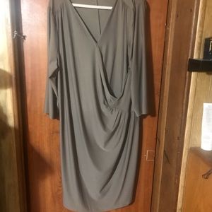 Long sleeve wrap dress